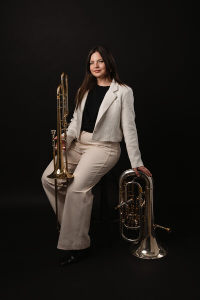 Jessica Stanley - @hotbottombrass !!! all female tuba euphonium group :)  ・・・ Meet Jessica! The top voice of @hotbottombrass 🔥🍑 . . . . Jessica  Stanley is a music educator and freelancer